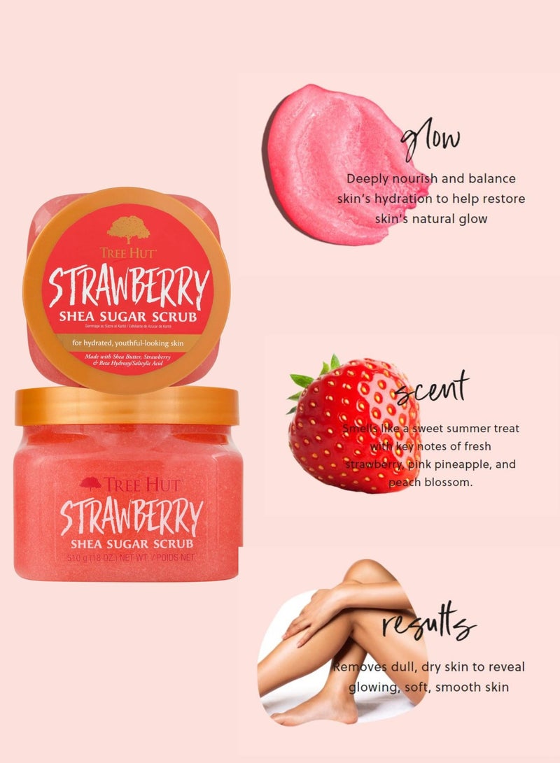 Tree Hut سكر مقشر بالفراولة وزبدة الشيا 510غ/18أونصة - Image 4
