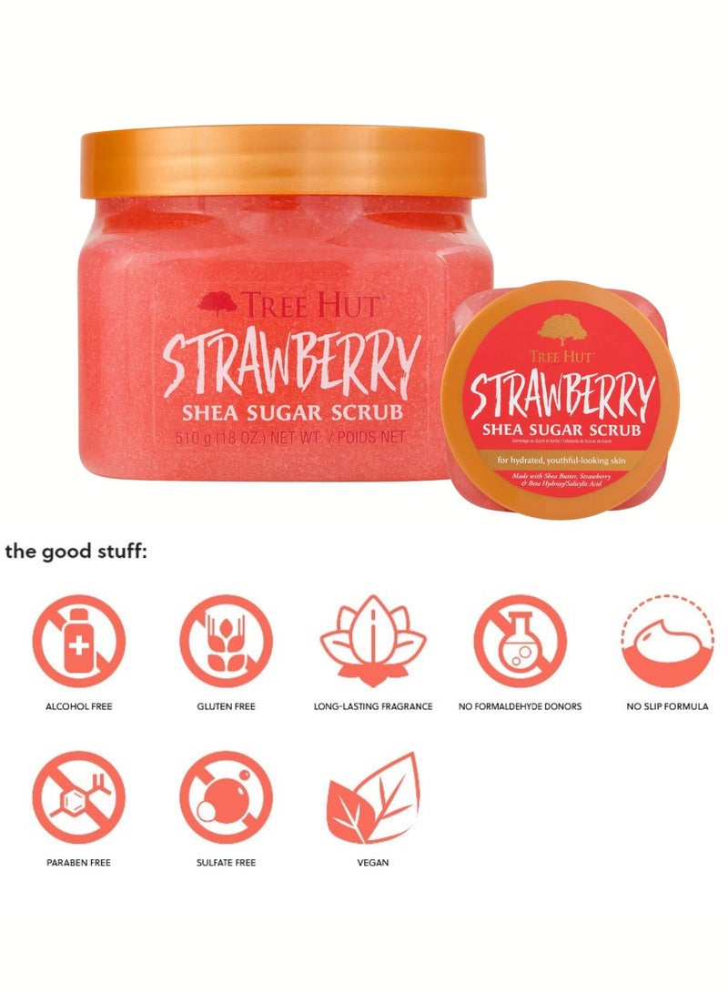 Tree Hut سكر مقشر بالفراولة وزبدة الشيا 510غ/18أونصة - Image 5