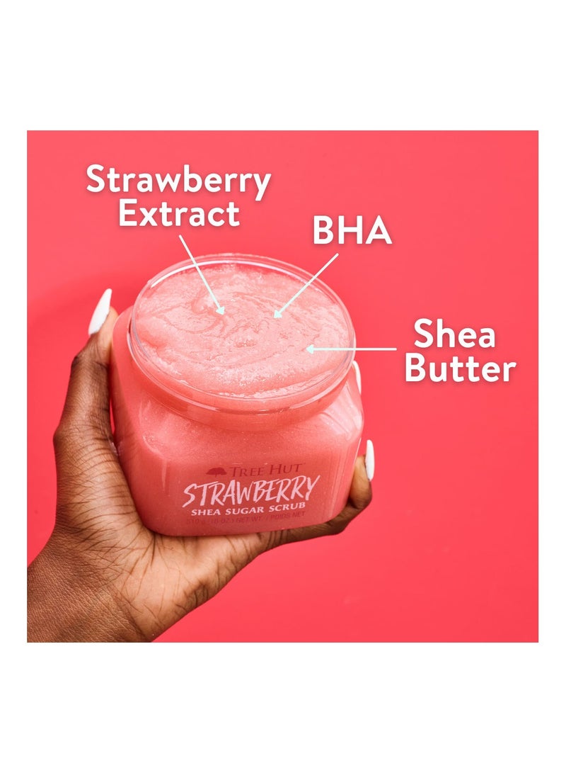 Tree Hut سكر مقشر بالفراولة وزبدة الشيا 510غ/18أونصة - Image 2