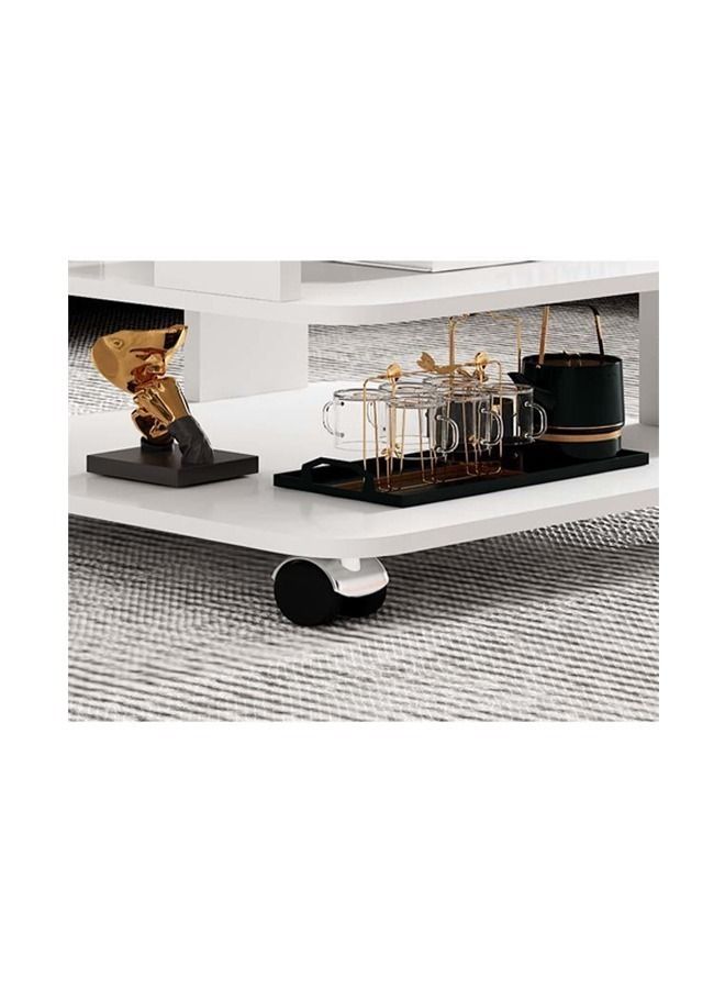 fashionhome أثاث منزلي بسيط وحديث وطاولة بجانب السرير وغرفة المعيشة 40 × 40 × 50 سم - Image 4