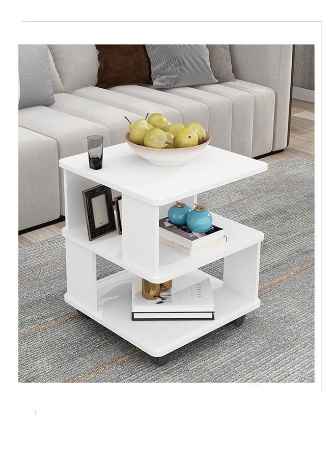 fashionhome أثاث منزلي بسيط وحديث وطاولة بجانب السرير وغرفة المعيشة 40 × 40 × 50 سم - Image 2