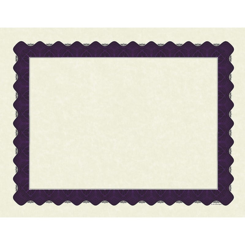 Great Papers! Metallic Purple Border Certificate, 8.5"x11", 100 Count (961021) - Image 1