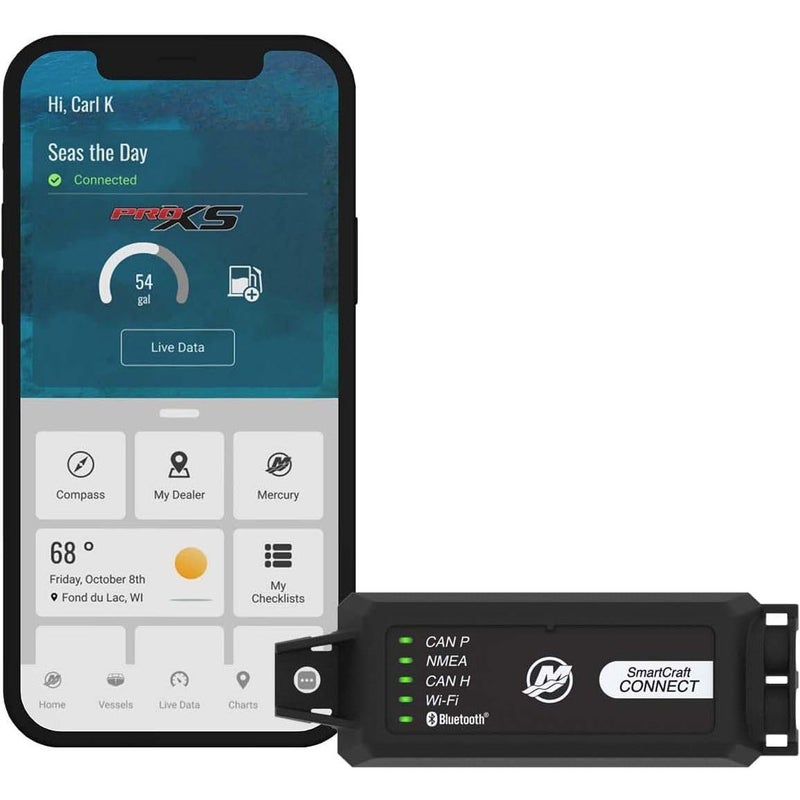 MERCURY Marine SmartCraft Connect Mobile Connected Boat Engine System for 14 Outboard Engines UnderHelm Mount Marine App - Image 2