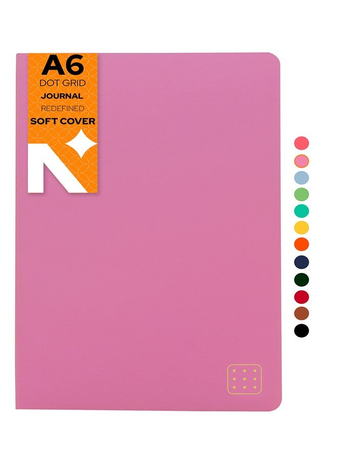 NEORAH -A6 Dotgrid Notebook SOFT COVER Organiser REFILL|Dotted notebook Journal | 110 GSM |160 pages (Size 14.8 cm x 10.5 cm) Planner Journaling Writing Note Taking Diary,Travellers journal- LAVENDER - Image 1