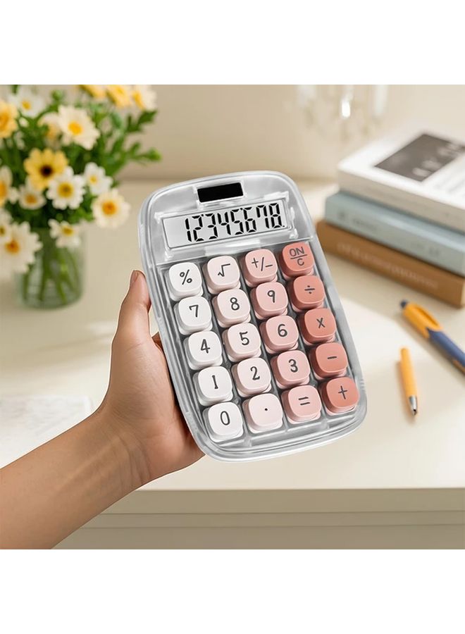 Purple Financial Calculator Solar Battery Dual Power Large Buttons HD Display - Image 4