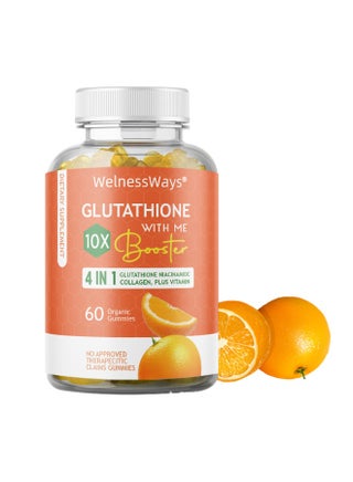 WelnessWays Glutathione 10X Booster, Collagen Supplements Collagen L-glutathione Gummies, 4 IN 1 Glutathione Niacanamide Collagen, Plus Vitamin | Best Price KSA