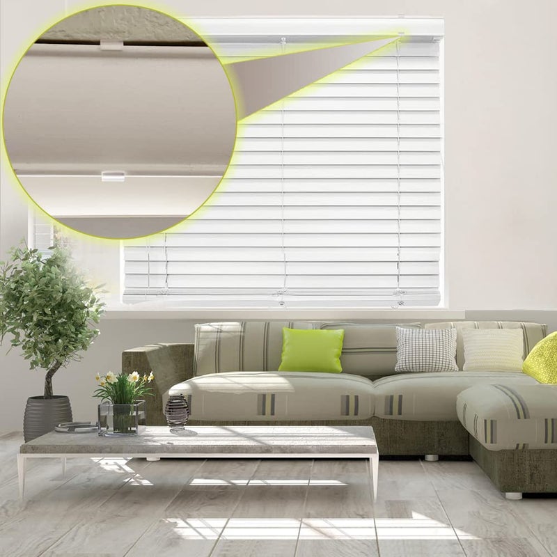 lofrcin 2.5 Inch Valance Clips, Clear Window Blind Clip for Horizontal Blinds, Fits 2.5 Inch Valance (6 PCS) - Image 2