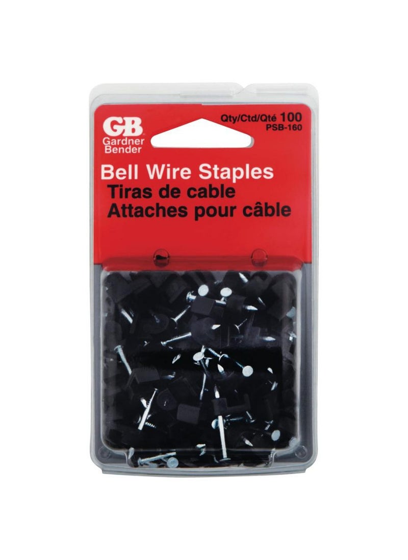 Gardner Bender - Gardner Bender Plastic Insulated Bell Wire Staples 2.1x1.27cm 100Pc - Image 1