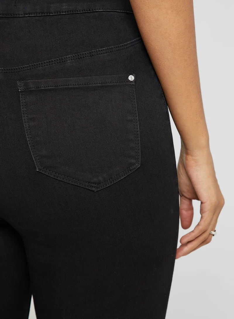 Missguided Vice High Waist Ripped Skinny Jeans