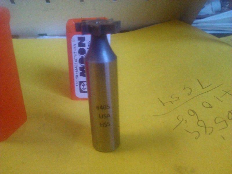Moon Cutter 1/8" x 5/8" HIGH Speed Steel KEYSEAT Cutter #405 American Standard - Image 3
