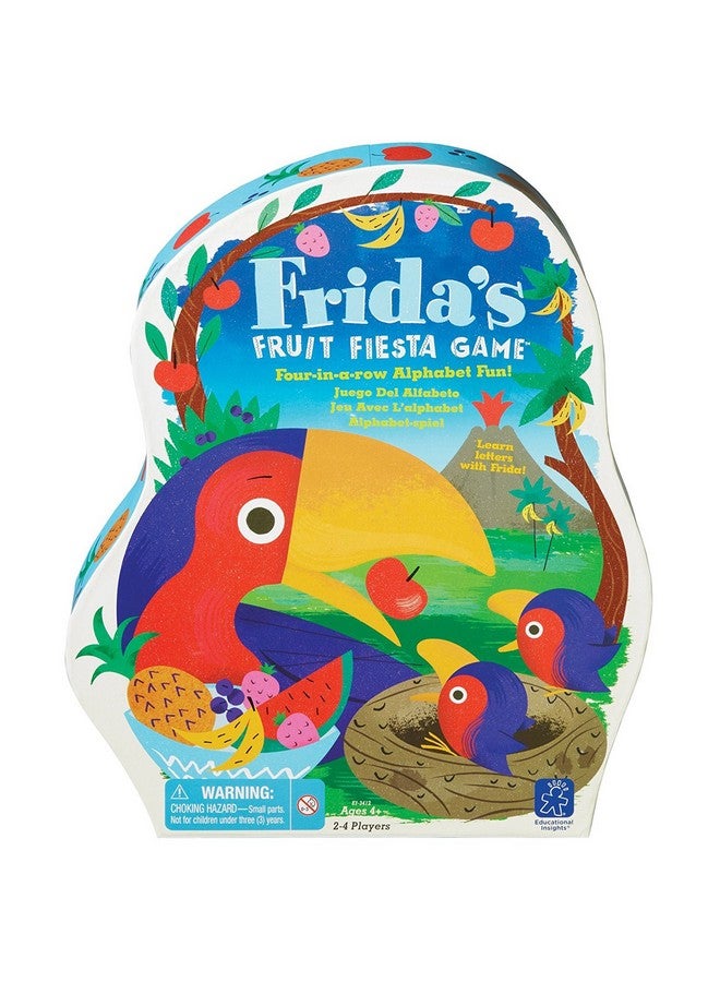 Educational Insights Frida's Fruit Fiesta Alphabet Game, Letter Recognition & Fine Motor Skills Board Game for Preschoolers & Toddlers, Up to 3 Players, Fun Family Game for Kids Ages 4+ - Image 1