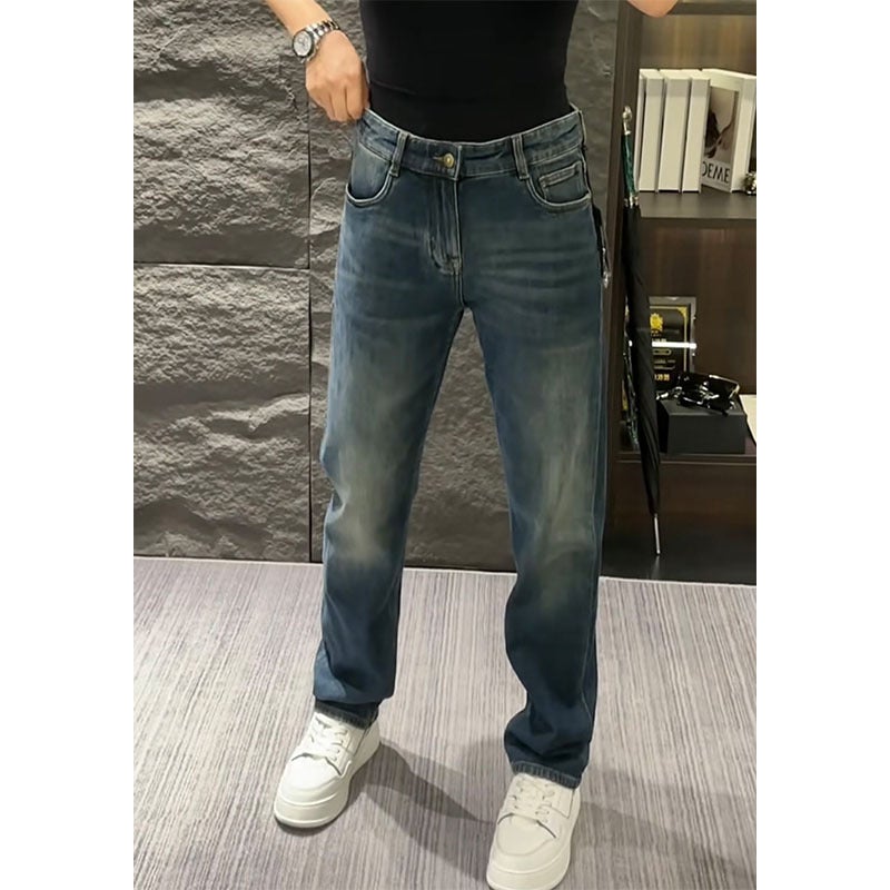 Unisex Classic Denim Jeans Loose Fit Daily Outdoor Wear - Image 3