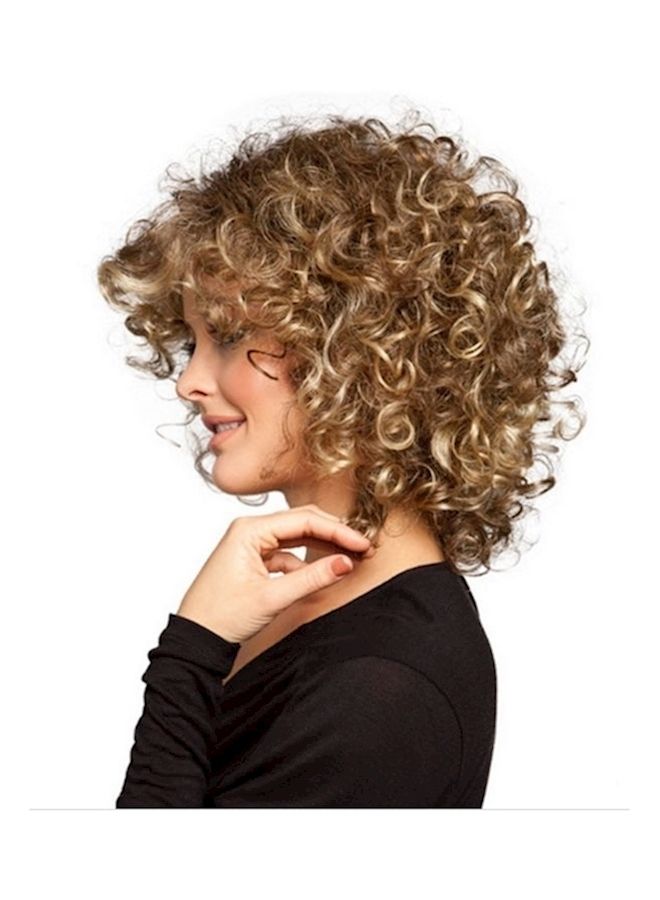 NIBEMINENT Long Curly Hair Extension Brown - Image 2