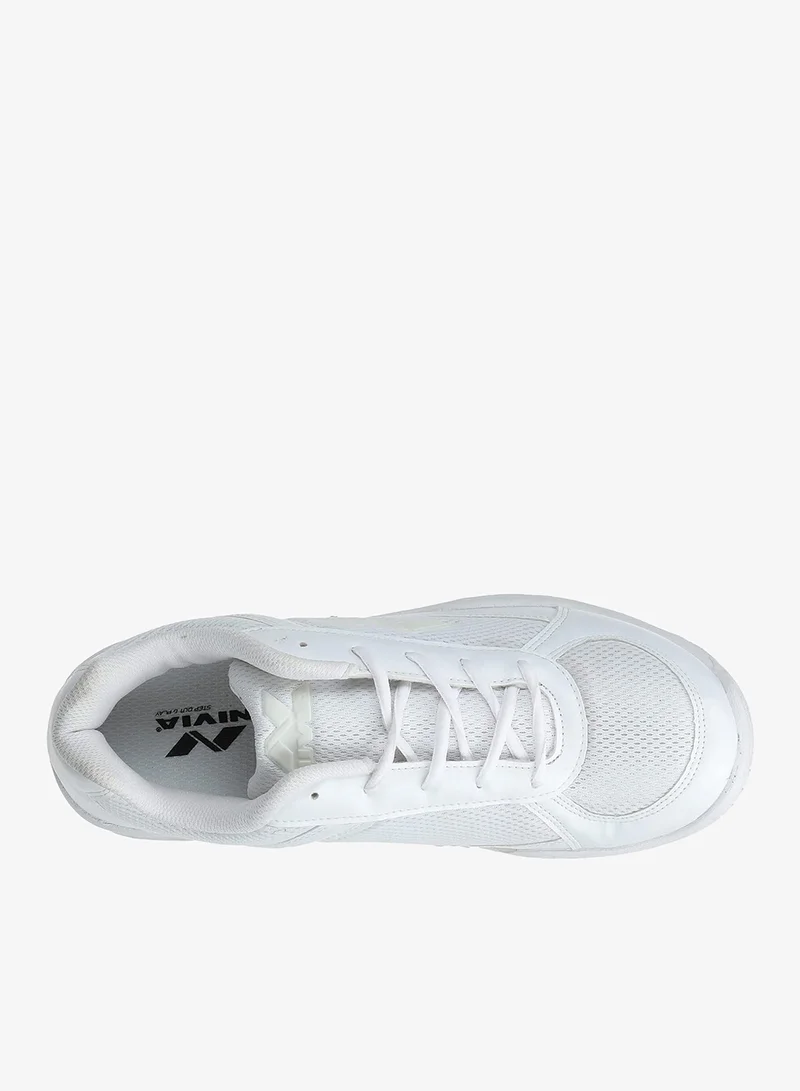 Nivia  Men's White Mesh PVC School Shoes for Men | Best Price UAE