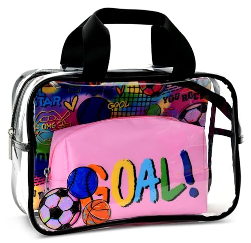 iscream Corey Paige 3Piece Large Medium and Small Bag Set for Toiletry and Cosmetic Storage and Travel Sporty Girl - Image 3