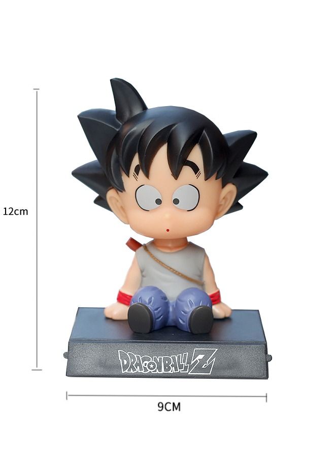 Cartoon Anime Dragon Ball Goku Premium Polyresin Bobblehead Doll Suitable For Car And Desktop Decoration  - Image 2