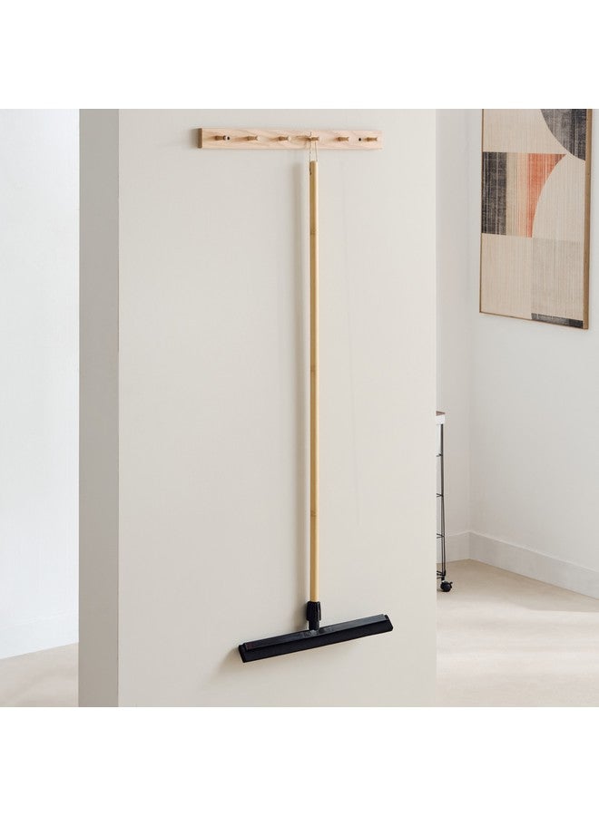 Home Box Ebony Floor Squeegee with Bamboo Handle 120 x 45 cm - Image 1