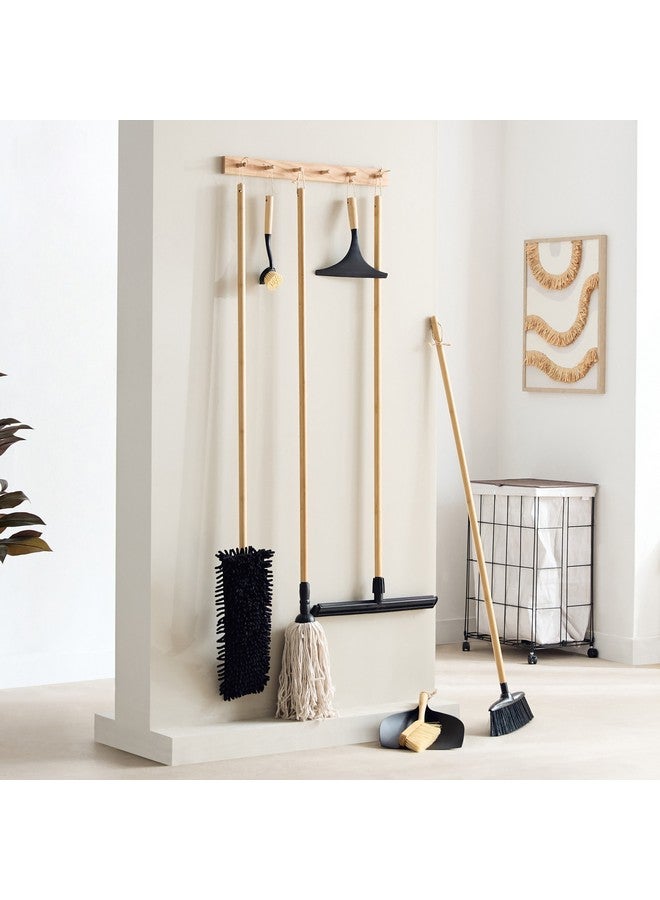 Home Box Ebony Floor Squeegee with Bamboo Handle 120 x 45 cm - Image 4