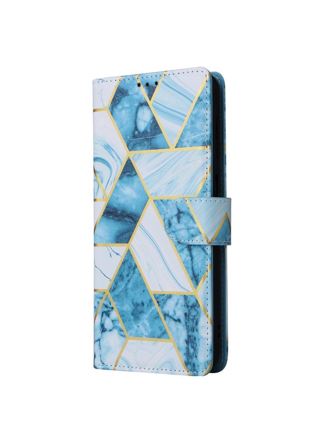 اس-توب جراب لهاتف Samsung Galaxy A55 مصنوع من الجلد بخياطة برونزية رخامية - Image 2