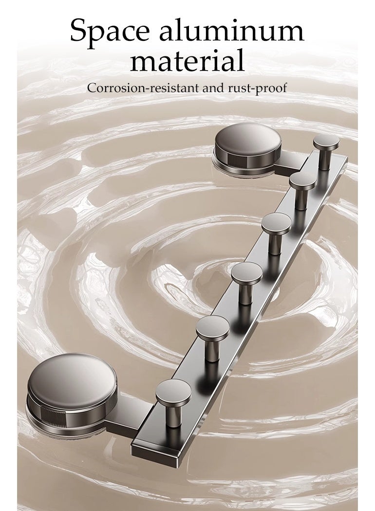 DUNISO Suction Cup Hooks，No-Punch Wall Hook with 6 Hook，Reusable Suction Hooks,Waterproof，Sturdy and Durable，for Window, Glass, Door, Kitchen or Living Room - Image 5