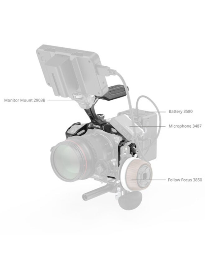 SmallRig "Black Mamba" Cage Kit for Canon EOS R5 Mark II 4976 - Image 5