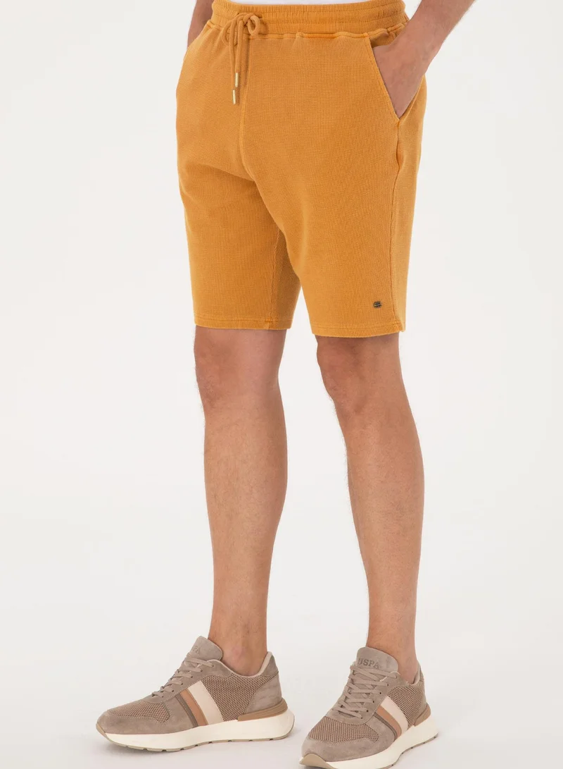 U.S. Polo Assn. Men's Textured Knit Regular Fit Bermuda Shorts