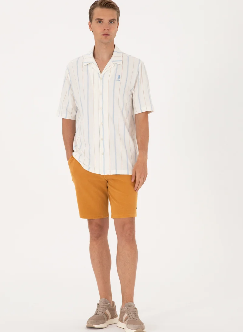 U.S. Polo Assn. Men's Textured Knit Regular Fit Bermuda Shorts