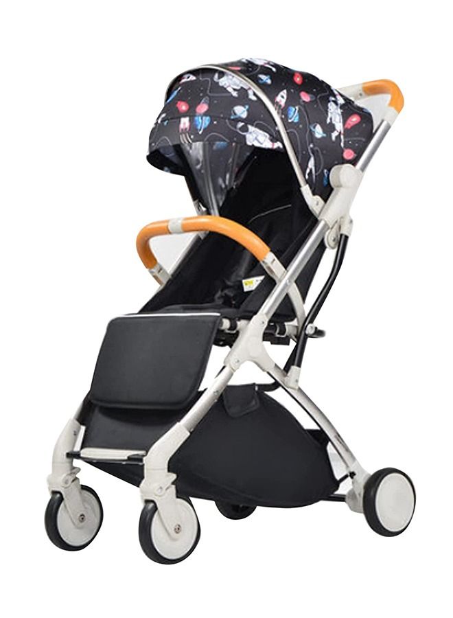 ليموس عربة أطفال محمولة للسفر عربة أطفال من سن 6 أشهر إلى 3 سنوات لون أسود - Image 1