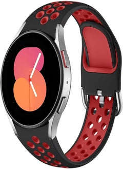 DaQin No Gap Bands Only Compatible with Samsung Galaxy Watch 5/Watch 6/Galaxy Watch 4 Band 40mm 44m/Galaxy Watch 5 Pro Band 45mm/Watch 4 Classic Band, 20mm Soft Silicone Sport Bands for Women & Men