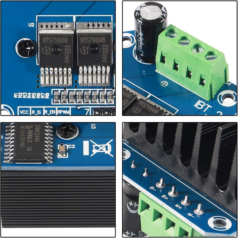 UMLIFE 3pcs BTS7960 43A High Power Motor Driver ModuleSmart Car Driver Module for Arduino Current Limit - Image 3