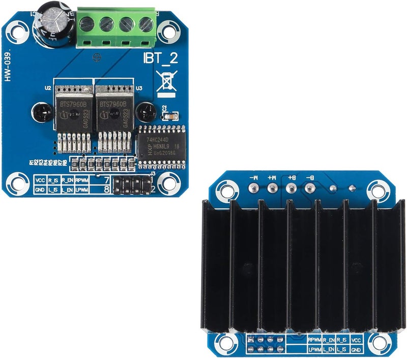 UMLIFE 3pcs BTS7960 43A High Power Motor Driver ModuleSmart Car Driver Module for Arduino Current Limit - Image 2