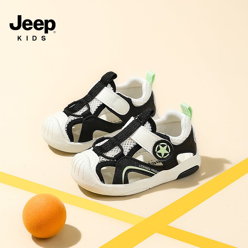 Jeep Boys' Sandals 2025 Style Comfortable And Lightweight Girls' Baby Sandals Convenient Velcro Children'S Sandals - Image 4
