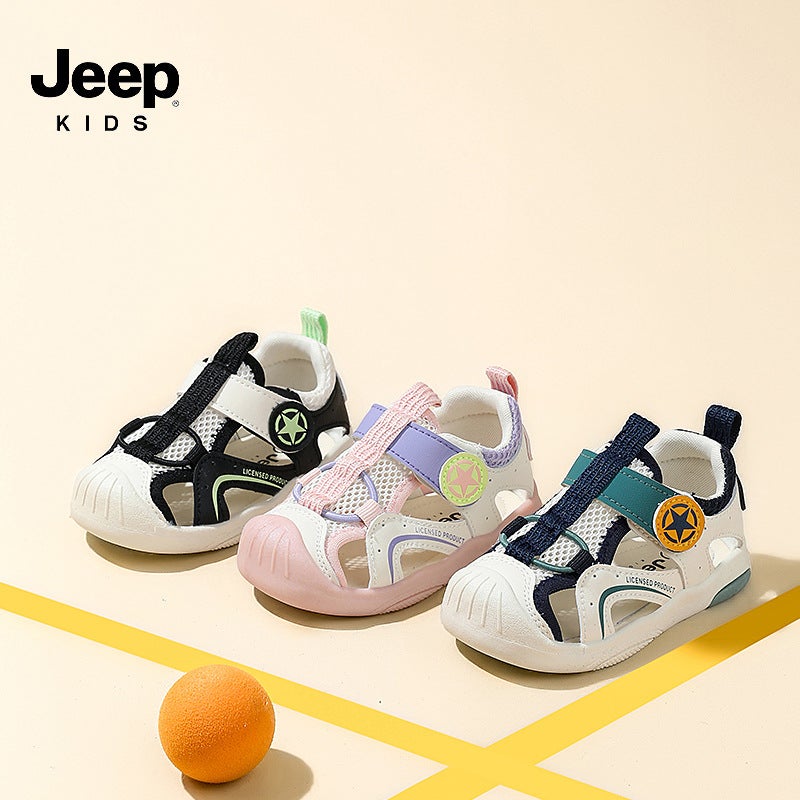 Jeep Boys' Sandals 2025 Style Comfortable And Lightweight Girls' Baby Sandals Convenient Velcro Children'S Sandals - Image 2