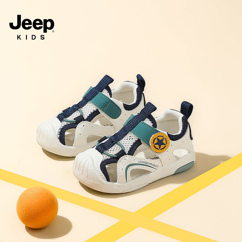 Jeep Boys' Sandals 2025 Style Comfortable And Lightweight Girls' Baby Sandals Convenient Velcro Children'S Sandals - Image 3