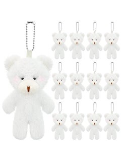 KASTWAVE Plush Bear Stuffed Animals Pendant, Mini Stuffed Tiny Bear Soft Plush Stuffed Bear Doll for Gift DIY Birthday Party Accessory Decorations 12 Pcs  - Image 1