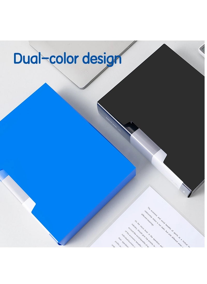 Deli 100-Pocket Clear Display Book With Case Assorted Colours  - Image 3