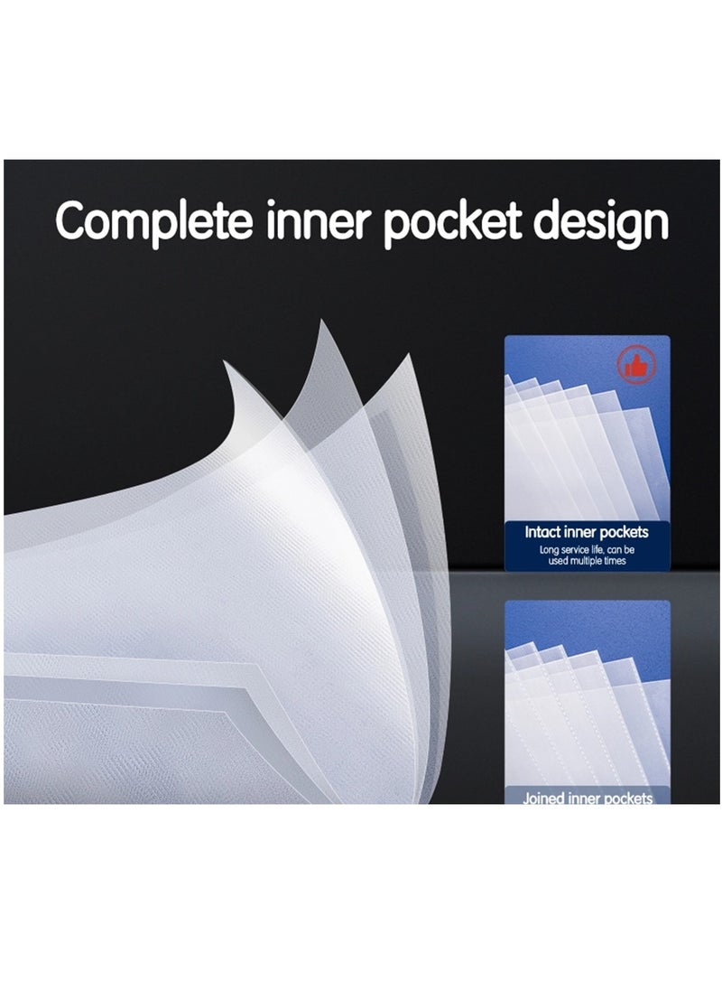 100-Pocket Clear Display Book With Case Assorted Colours