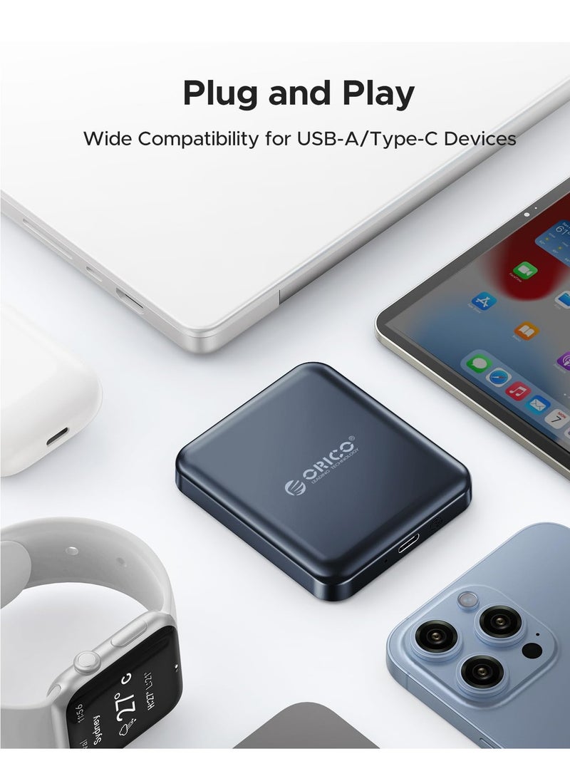Orico - ORICO 512GB Magnetic External SSD, 4K ProRes HDR Record and Store, USB3.1 Gen2(1000MB/s), USB3.2 Gen2*2(2000MB/s), Portable Solid State Drive, Compatible with USB-C Smartphone, Computer - A20PLUS - Image 1