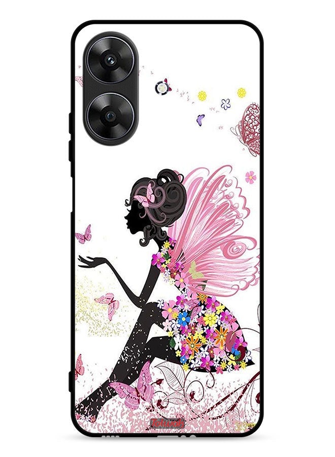 Tolwak Realme Note 60 4G Protective Case Cover Butterfly Girl Artwork  - Image 1