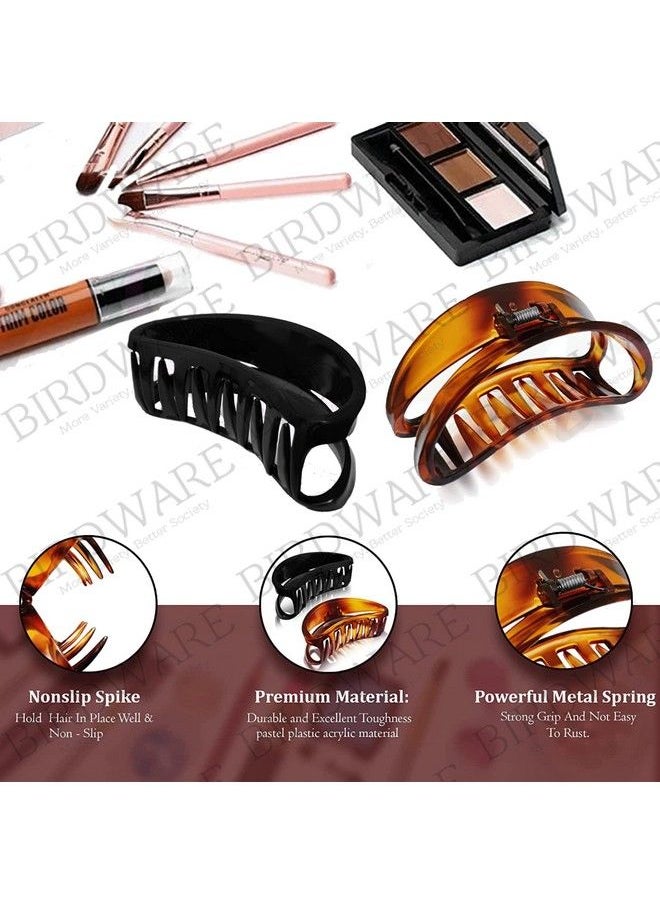BIRDWARE Big Size Hair Clutchers/Hair Clips/Hair Claws For Women And Girl For Daily Use Standard Material & Multi Color (Dshape)  - Image 5
