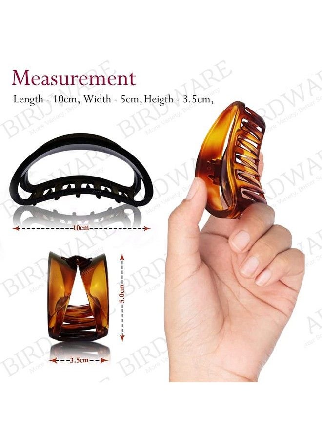 BIRDWARE Big Size Hair Clutchers/Hair Clips/Hair Claws For Women And Girl For Daily Use Standard Material & Multi Color (Dshape)  - Image 3