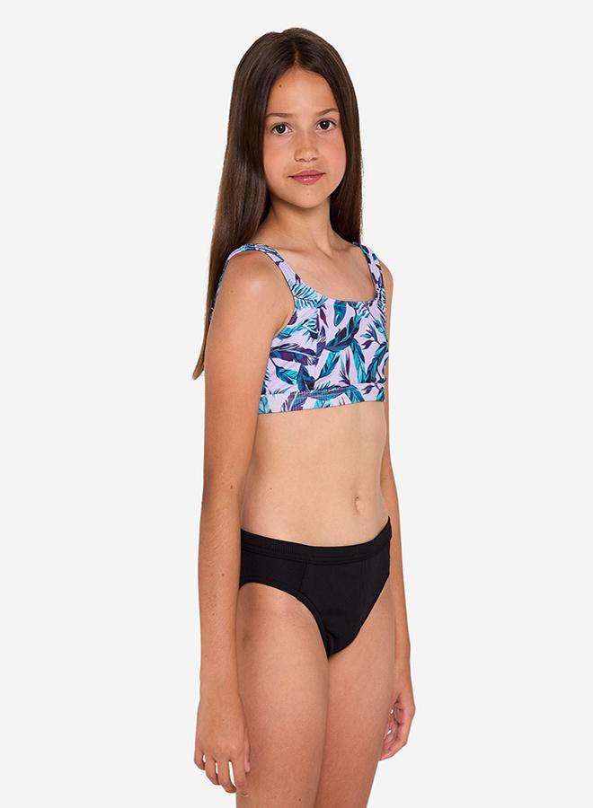 DECATHLON Girl’s swimsuit top adjustable bralette floral - 500 Nora - Image 2