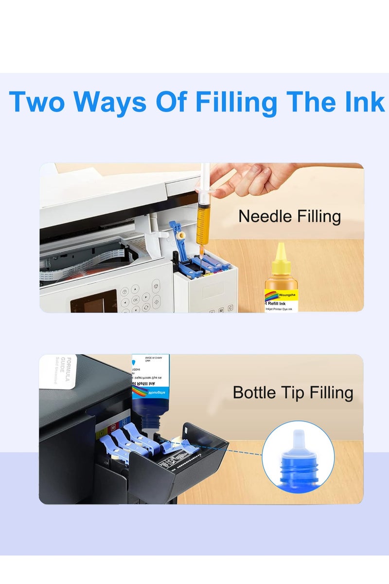 Universal Printer Refillable Ink Cartridges 400mL Black Color Set Refill Ink for Canon PIXMA G3340 G3400 G3410 G2410 G2400 G2411 G2410 G1400 G4400 G4410 G4411 G1410 G1411 - Image 2