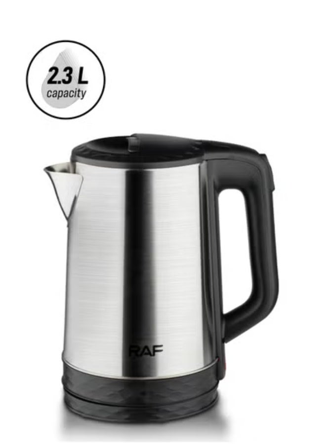 آر إيه أف غلاية كهربائية ببطانة من الفولاذ المقاوم للصدأ سعة 2.3 لتر بمعايير أوروبية وغلاية سريعة - Image 1