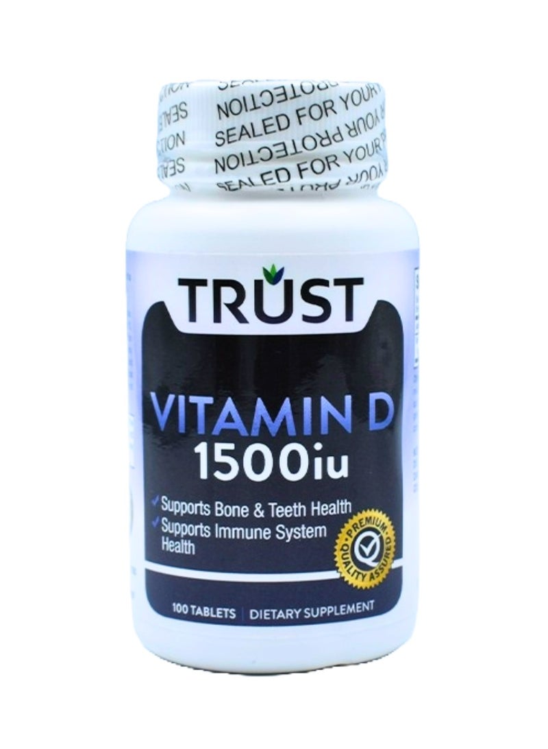 Trust Vitamin D 1500 Iu Prevents Osteoporosis -Boost Neuromuscular And Immune Function 100 Tabs - Image 3