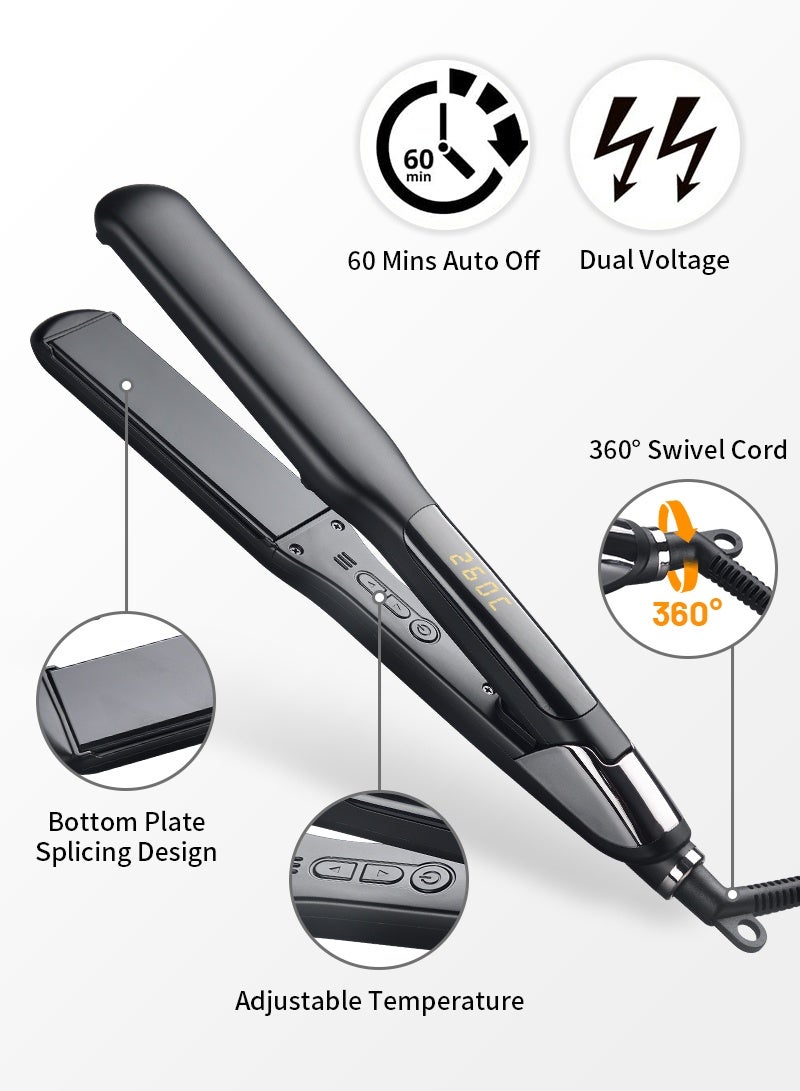 Hair Straightener with 14 Temperature Settings – Professional Fast Heating Flat Iron for All Hair Types, Smooth & Shiny Results - Image 2
