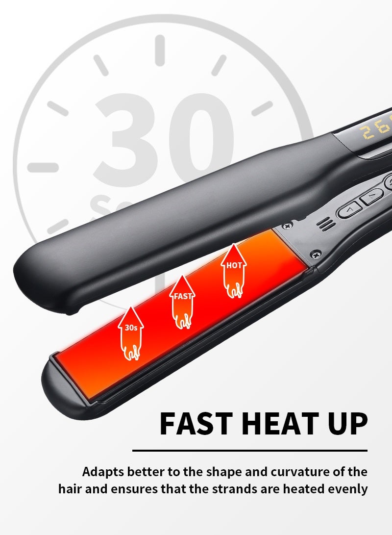 Hair Straightener with 14 Temperature Settings – Professional Fast Heating Flat Iron for All Hair Types, Smooth & Shiny Results - Image 5