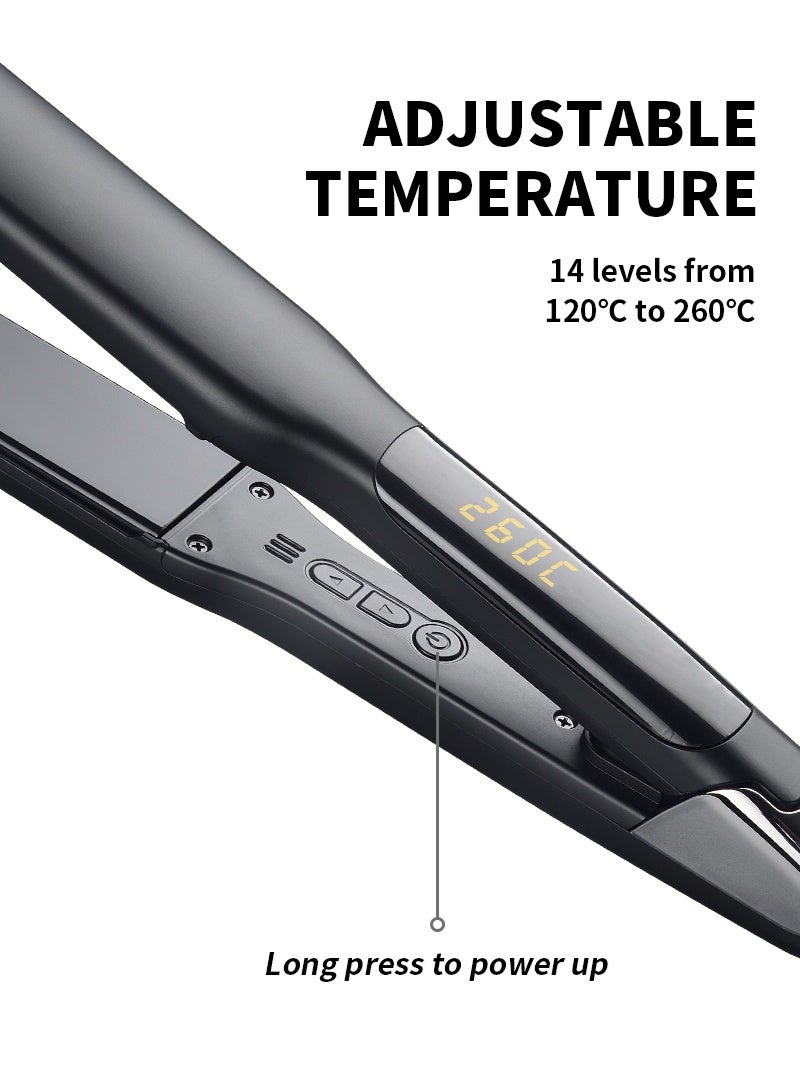 Hair Straightener with 14 Temperature Settings – Professional Fast Heating Flat Iron for All Hair Types, Smooth & Shiny Results - Image 4
