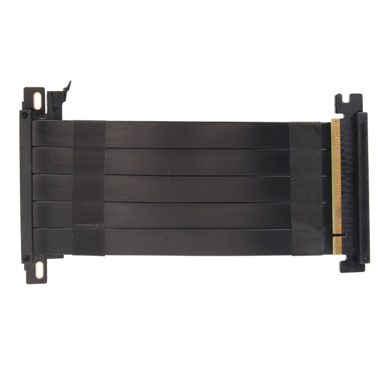 كابل رايزر PCIE 4.0 X16 بطول 40 سم، أسود - تصميم مرن وقابل للطي مناسب لوحدات معالجة الرسوميات من سلسلة RTX 40 - كابل تمديد محمي بزاوية 180 درجة مضاد للتداخل للتركيب العمودي - Image 1