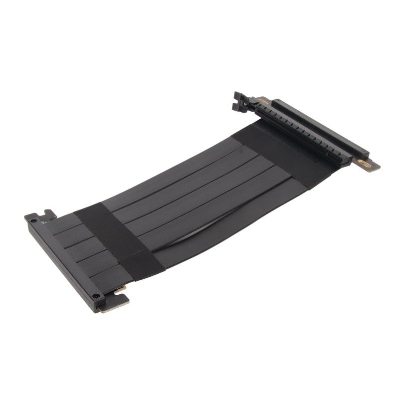 كابل رايزر PCIE 4.0 X16 بطول 40 سم، أسود - تصميم مرن وقابل للطي مناسب لوحدات معالجة الرسوميات من سلسلة RTX 40 - كابل تمديد محمي بزاوية 180 درجة مضاد للتداخل للتركيب العمودي - Image 3